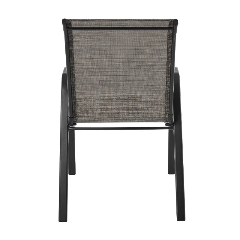 

NEW Steel Outdoor Stacking Chair, Grey