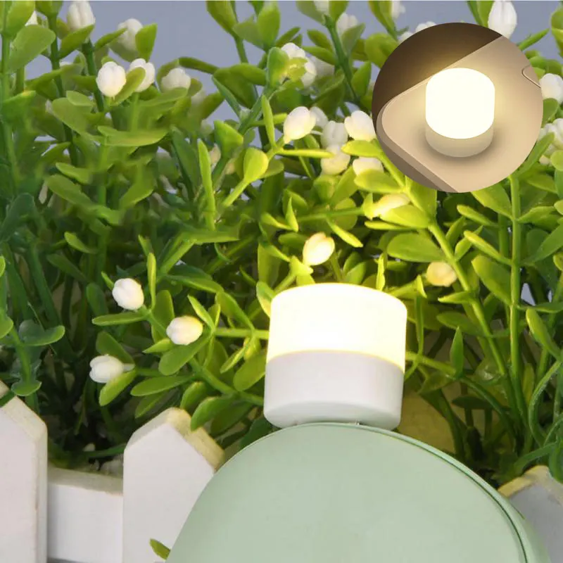 USB Plug LED Night Light 5V 1W Usb Lamp Rechargeable Light Room Mood Lights Reading Lamp Book Light Eye Protection Light