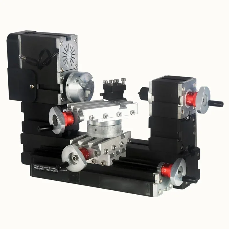 High power 60W miniature metal rotary lathe model making teaching instrument universal technology DIY