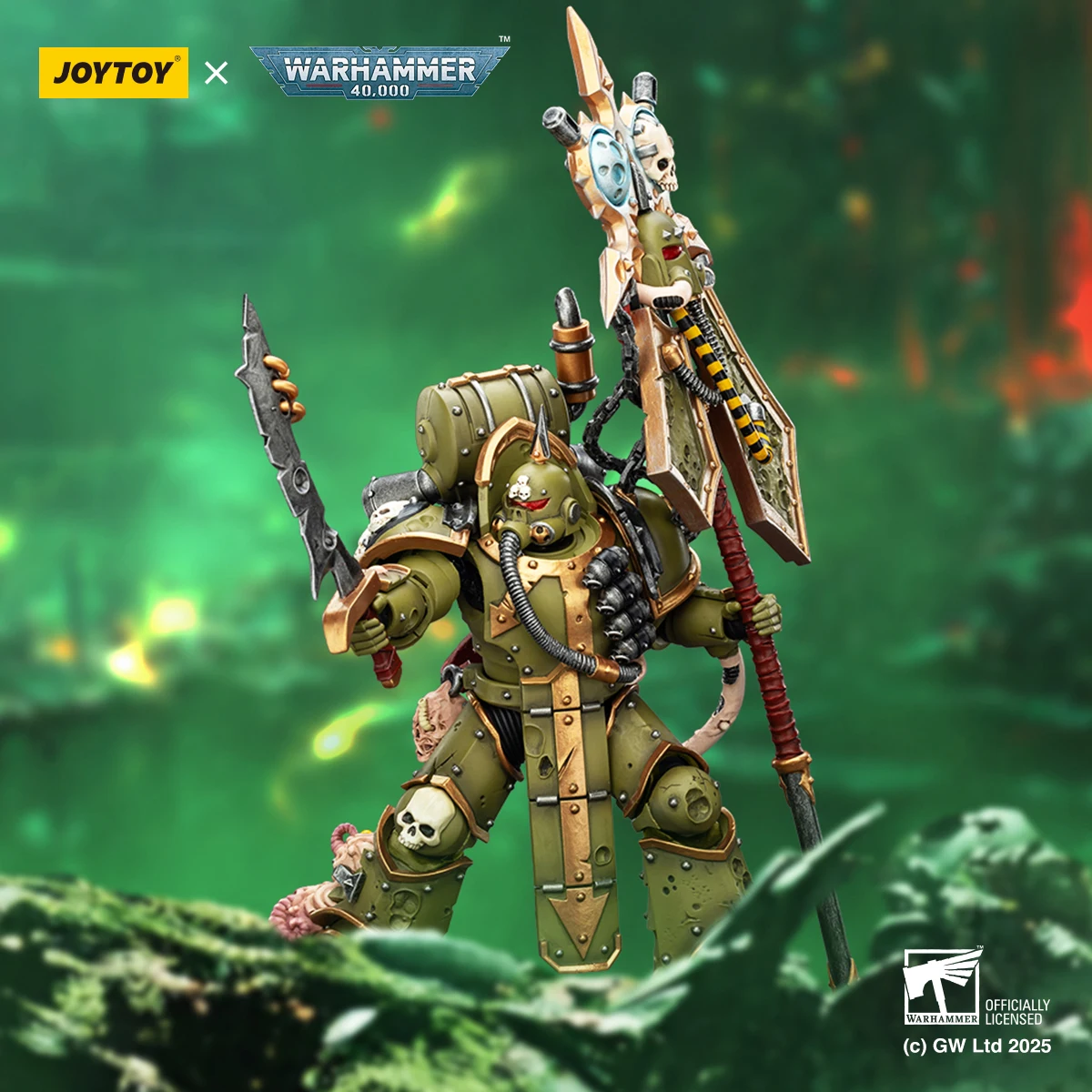 

Предзаказ: JOYTOY Warhammer 40K Death Guard Blightlord Terminator, 4 фигурки, масштаб 1/18, коллекционная модель