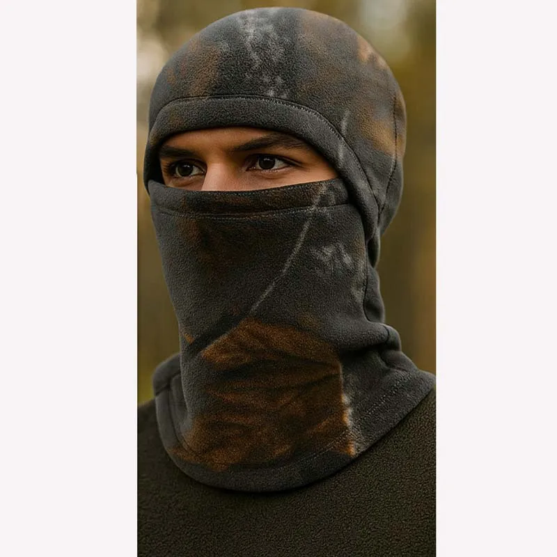 

Autumn/Winter Warm Multi-functional Fleece Head Cover, Outdoor Cycling Windproof & Anti-slip Mask, Fleece Lined Breathable Hood