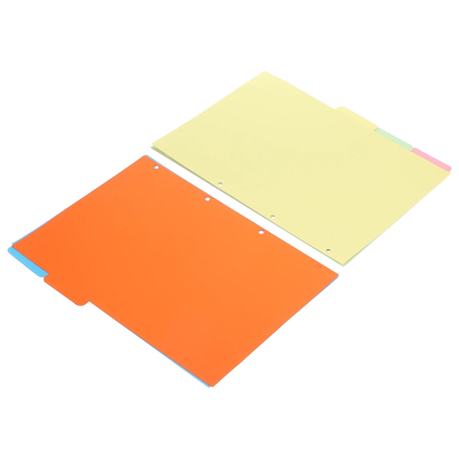 4 Sets A4 Colored Binder Dividers Practical Page Dividers For Notebook Journal Report Index Classified Labels Loose-Leaf Markers