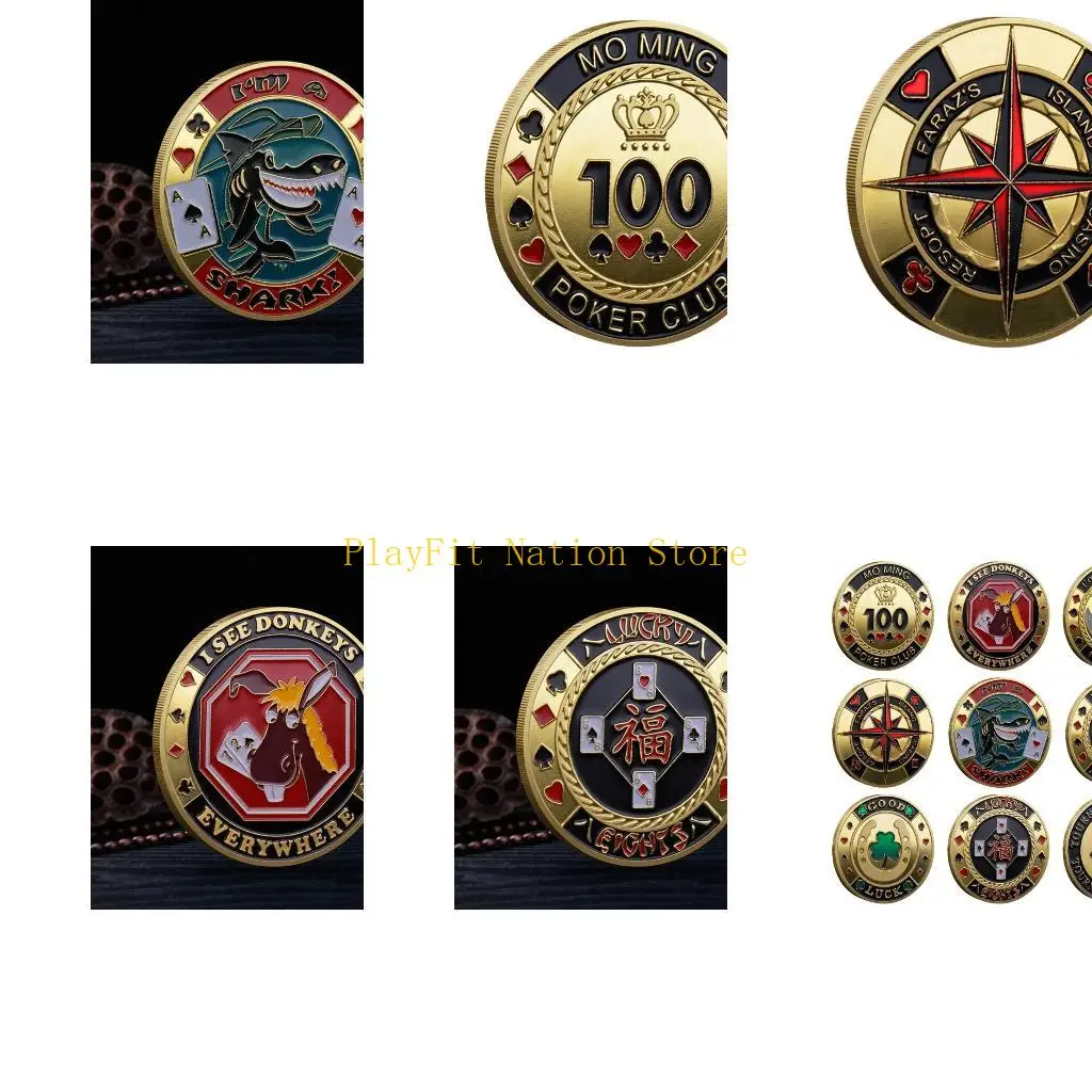 

242F Weights Card Guards Cover Chip Metal Souvenir Chip Souvenir Gifts