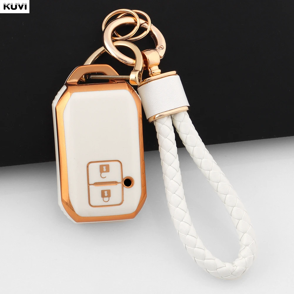 TPU Car Key Case Cover Shell Fob Keychain For Suzuki Swift Hybrid 2023 Jimney Baleno Ignis XL7 Monopoly ERTIGA Accurate Wagon R