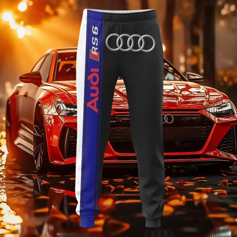 

New Audi logo trousers 3D printed RS6 fashionable and high-quality adult breathable casual and comfortable outdoor trousers