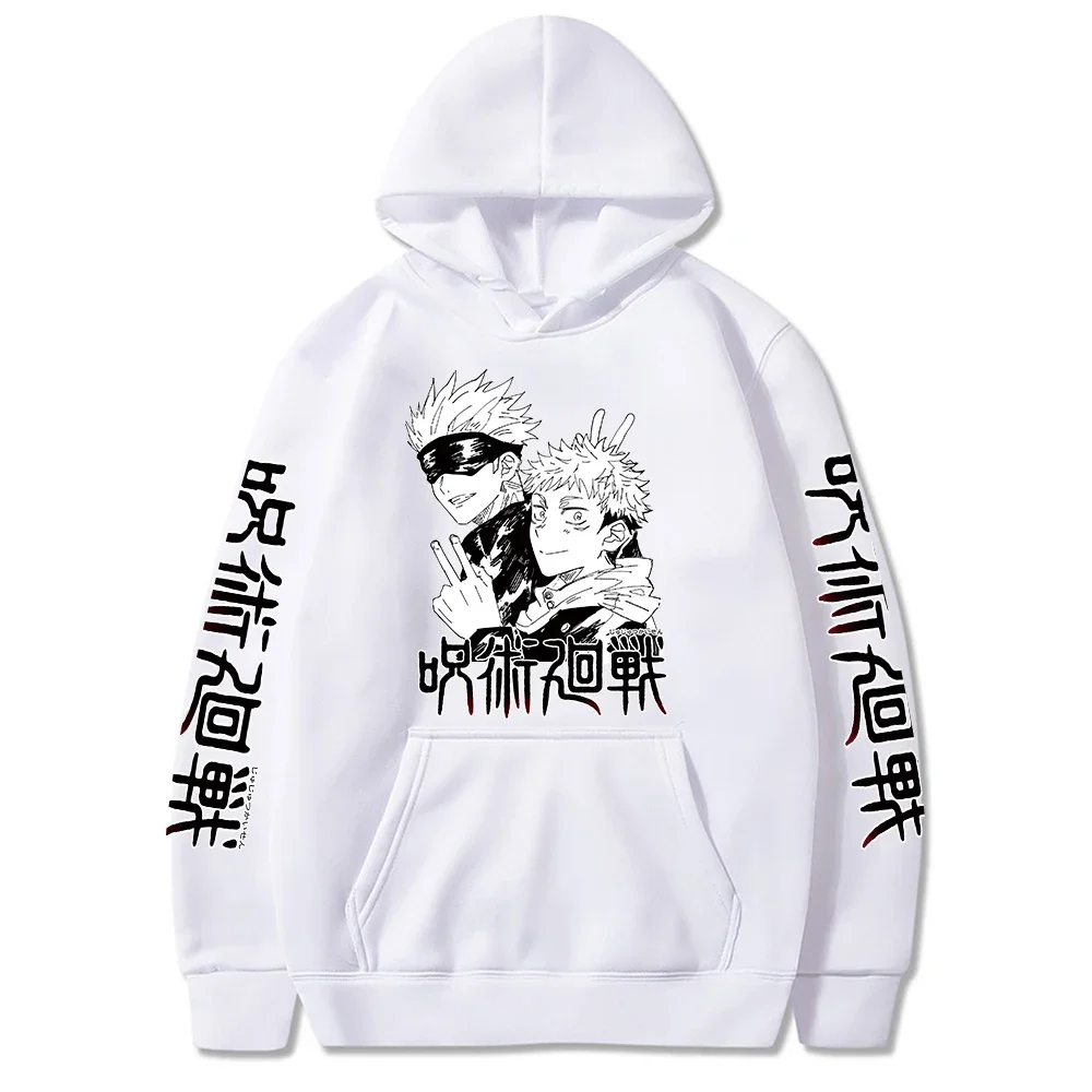 Janpanese Anime Jujutsu Kaisen Funny Gojo Satoru Printing Hoodies Sweatshirts Women Harajuku Cartoon Autumn Fashion Sweatshirts