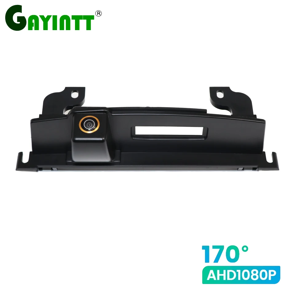 

GAYINTT 170° 1080P HD AHD Vehicle Car Rear View Reverse Camera For NISSAN TIIDA 2008 trunk handle Auto Backup Parking