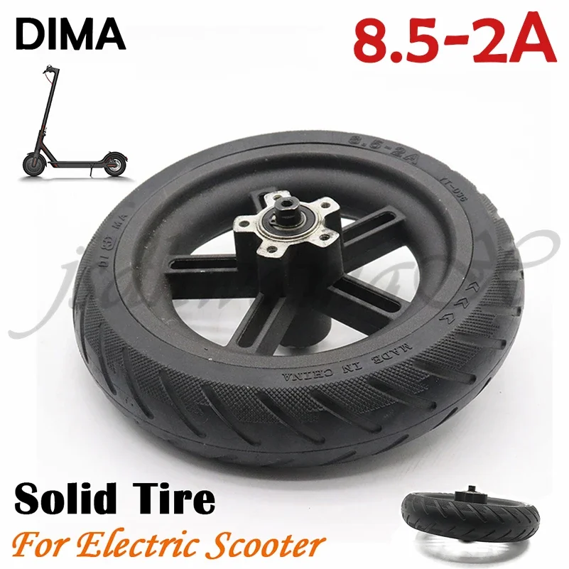 DIMA 8.5-2A wheel For Xiaomi Mijia M365 Scooter rear Wheels 8 1/2X2 Electric Skate Board 8.5 inch solid  alloy rims