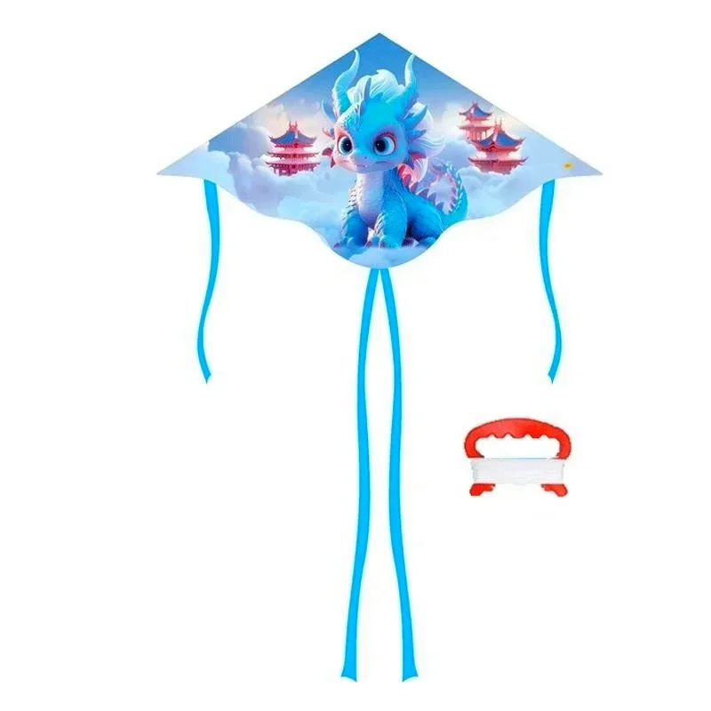 Free shipping Weifang 2024 new year of the dragon cartoon kite children breeze easy to fly adults special three-dimensional kite