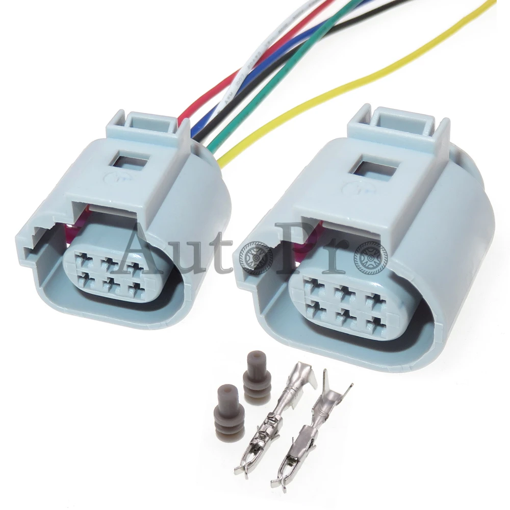 Conector de arnés de cables de válvula EGR para coche Audi VW, 1 Juego, 6 agujeros, 1J0973713G 42121200