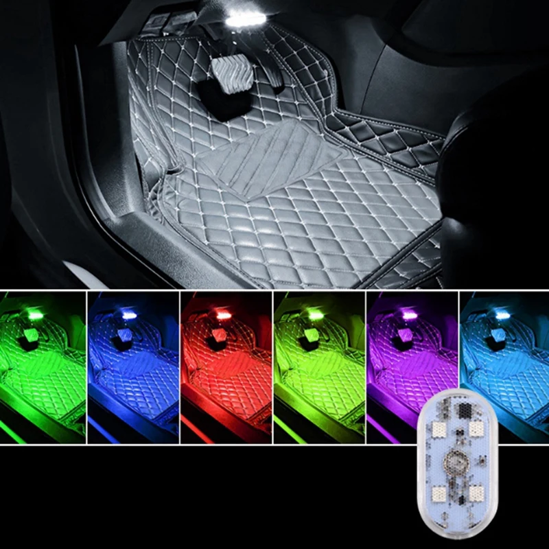 Car Touch Lights Rechargeable Car Interior Dome Light Roof Ceiling Reading Lamps Trunk Magnetic Mini Lamp