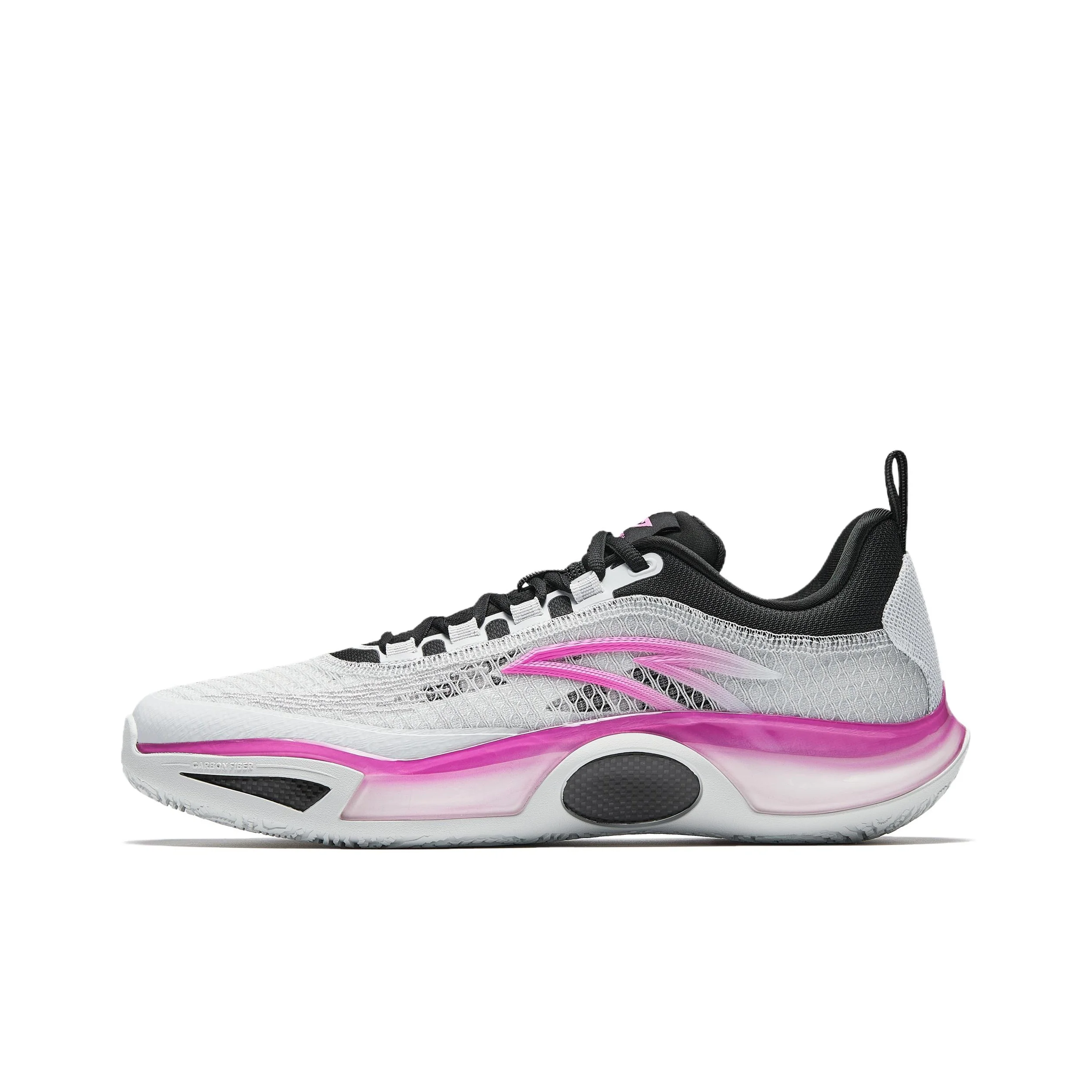 ANTA Fengmang 2 Basketball Shoes Men's Low Top White Purple 112531604Q-6