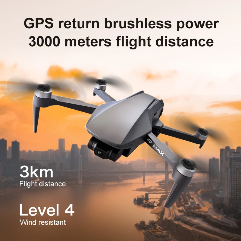 i9 MAX GPS Drone With 4K HD Camera 3-Axis Gimbal Optical Flow Professional MINI RC Quadcopter 26min Flight 3KM VS Faith Mini 2