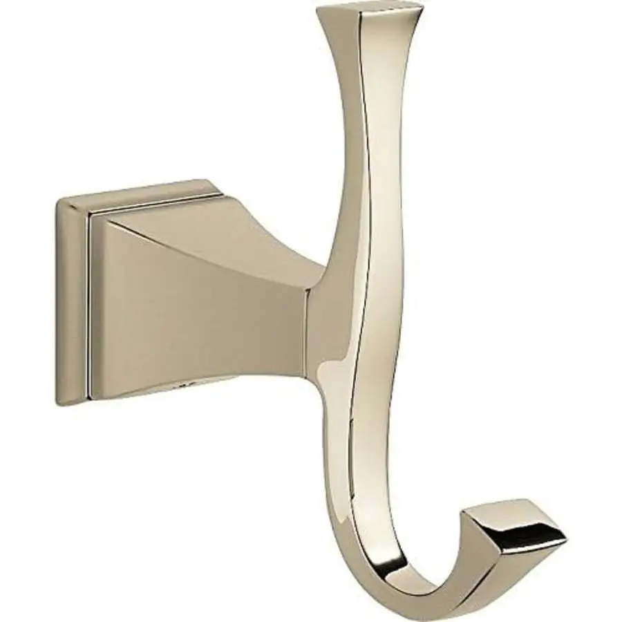 

FAUCET 75135PN Двойной крючок для халатов Dryden, 5,00 x 1,75 x 1,75 дюйма, полированный никель