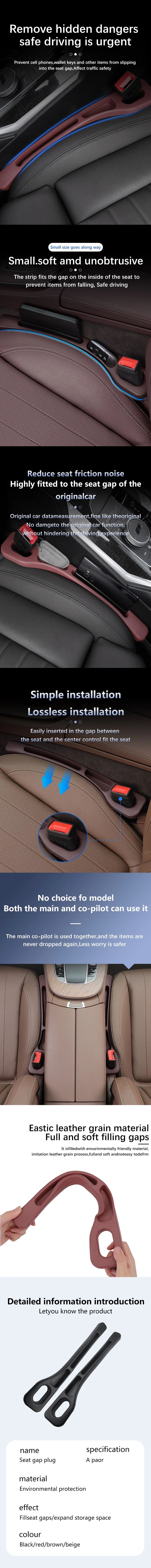 Autositz-Lückenfüller für BMW 1 2 3 4 3GT 5 5GT 6 7 Serie F10 F30 F34 F36 F32 G22 G26 420i 430i M1 M2 M3 M4 M5 M6 M8 Zubehör – Detail 3