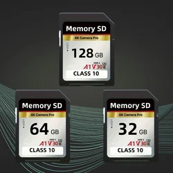 Memory Card U3 High Speed 128GB 64GB 32GB Memory Card Classe 10 3D 4K V30 Video High Speed