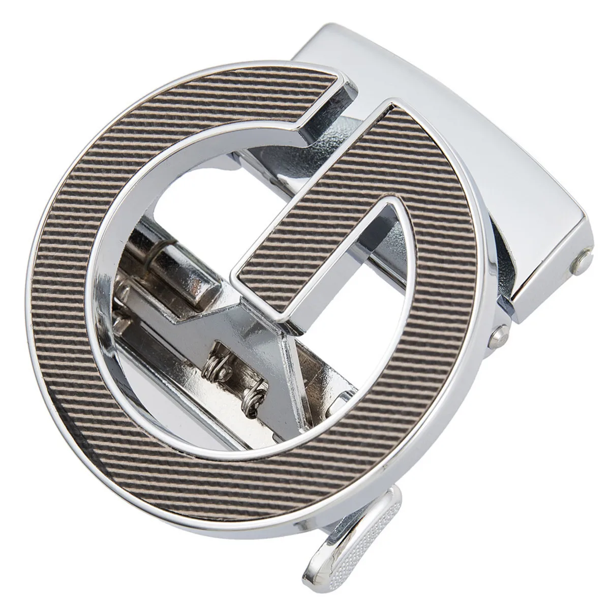Alloy Automatic Ratchet Belt Buckle 3.5cm Wear-Resistant Replacement Strap Buckle for Men's Belts