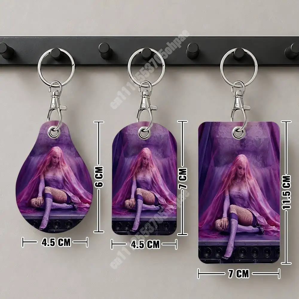 M-Madonna C-Confessions 2 Leather Keychain Card Holder for Airtag & Access Cards Modern Bus Pass image 5
