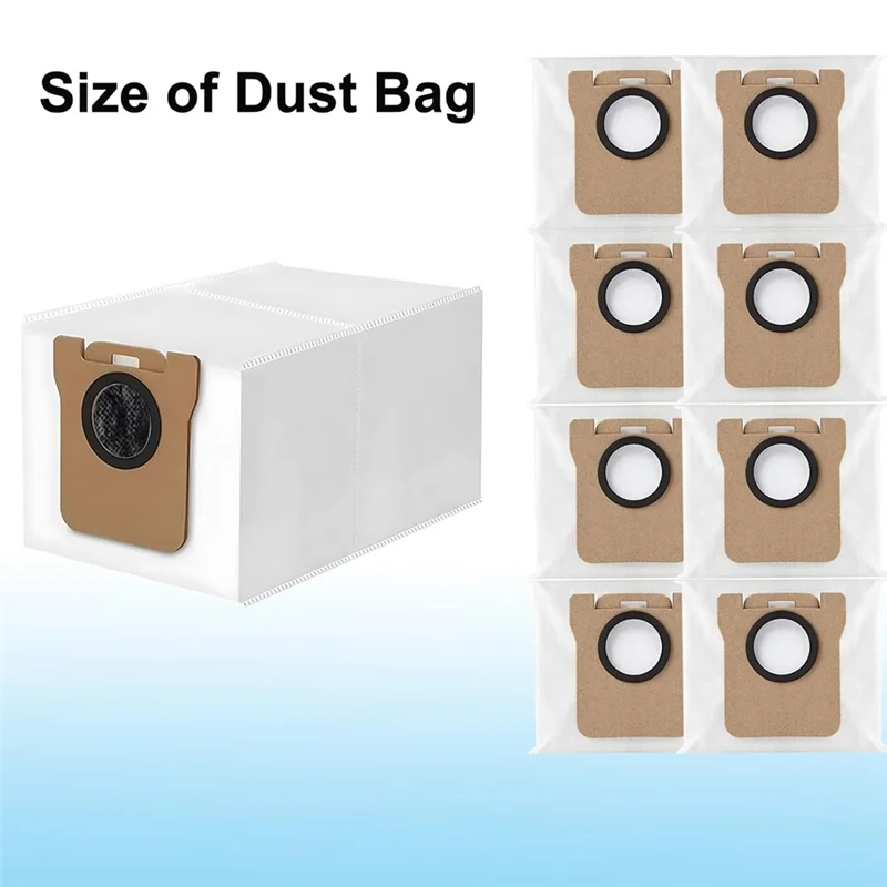 9M-10 Pack Vacuum Bags For Dreame L10s Ultra/L10 Ultra/L20 Ultra S10 Pro Robot Vacuum Cleaners Accessories
