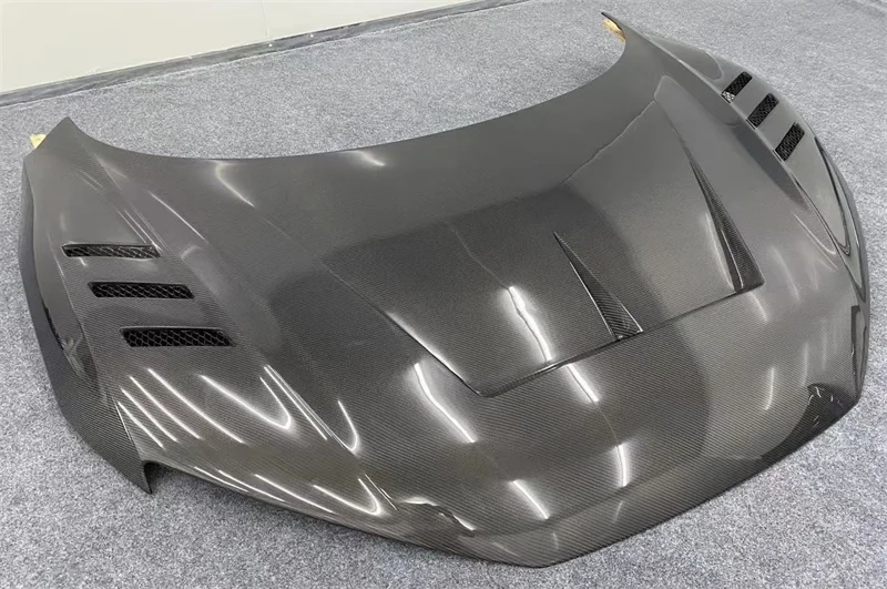 Real Carbon Fiber Front Bumper Engine Hood Bonnet Vent Cover For Audi R8 2016-2019