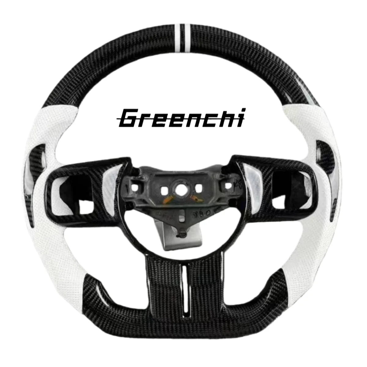 Carbon Fiber Sport Steering Wheel for Jeep Wrangler JL (2018-2024), Flat Bottom