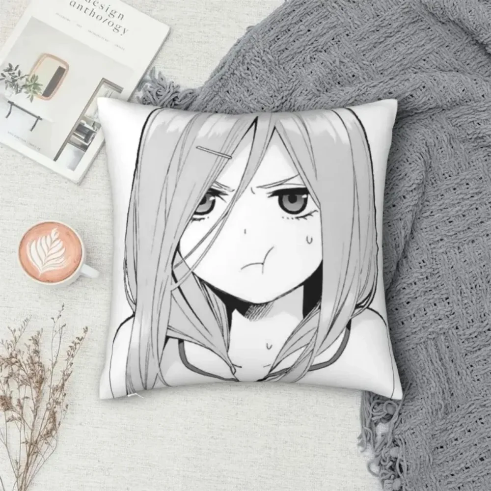 Miku Nakano Waifu Square Pillowcase Polyester Pillow Cover Cushion Decor Comfort Throw pillowcase For Home Living Room