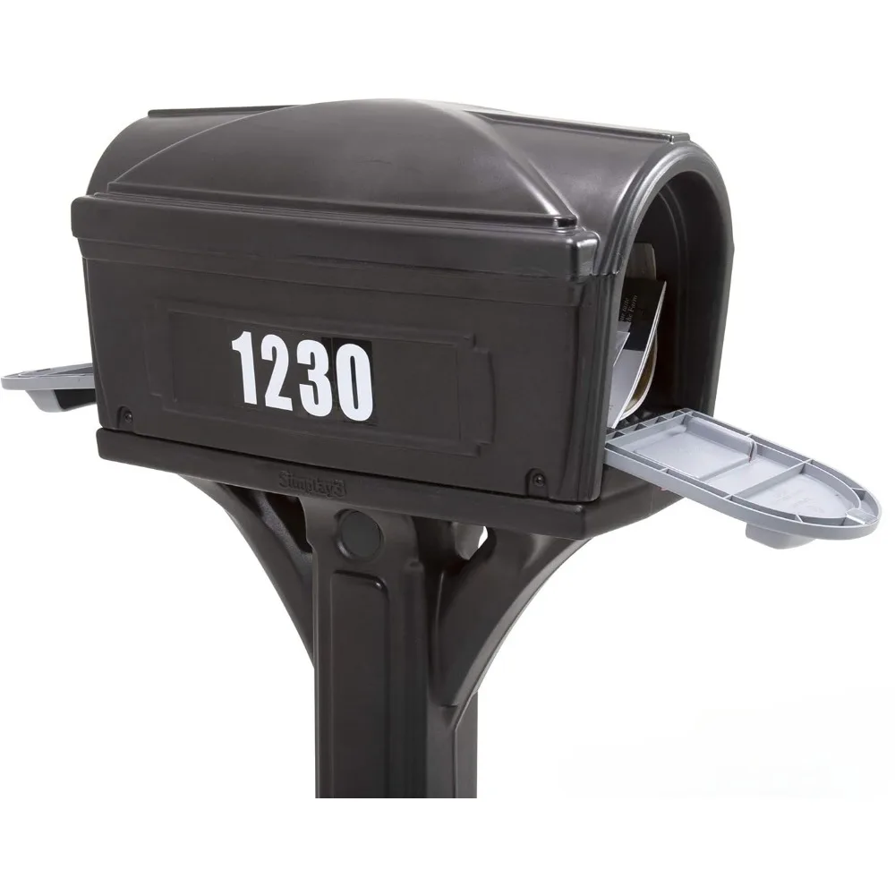 American Home 42002R-04 Dig-Free Easy Up Classic Mailbox – Schwarz
