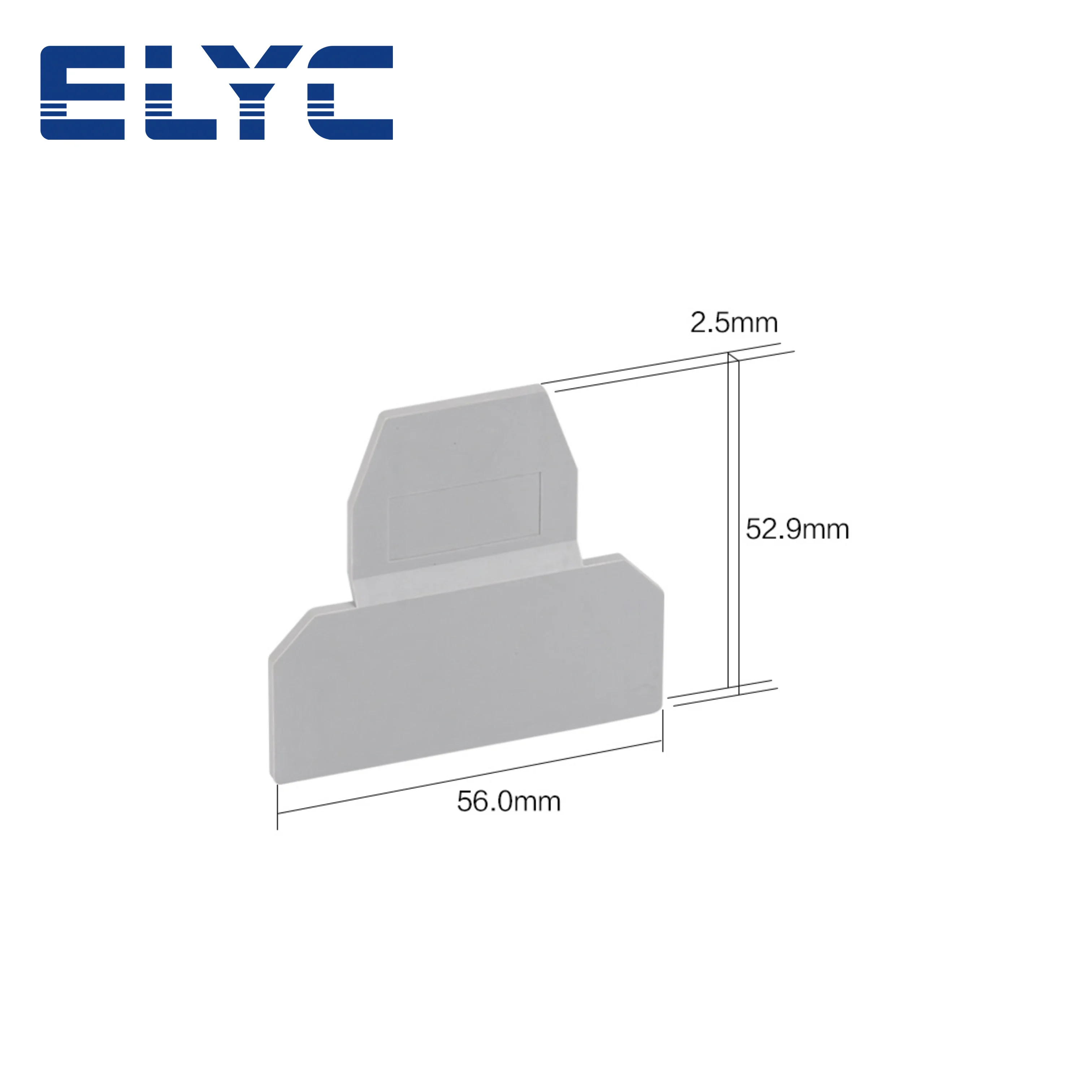 10Pcs D-UKK3/5 End Barrier Plate UKK3 UKK5 Connector UK Double Level D-UKK 3/5 DIN Rail Terminal Block Accessories End Cover