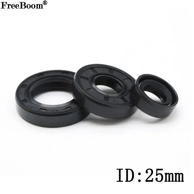 ID 25mm NBR Nitrile Rubber Shaft Oil Seal TC-25*31/32/34/35/37/38/40/42/44/45/47/50/52/55/60/62*4/5/6/7/8/10/12 Nitrile Oil Seal