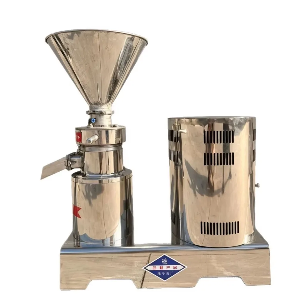 Peanut Butter   Chili Sauce Grinder Soy Products & Soy Milk Processing Machine Commercial Catering Use 380/220V 200 Capacity