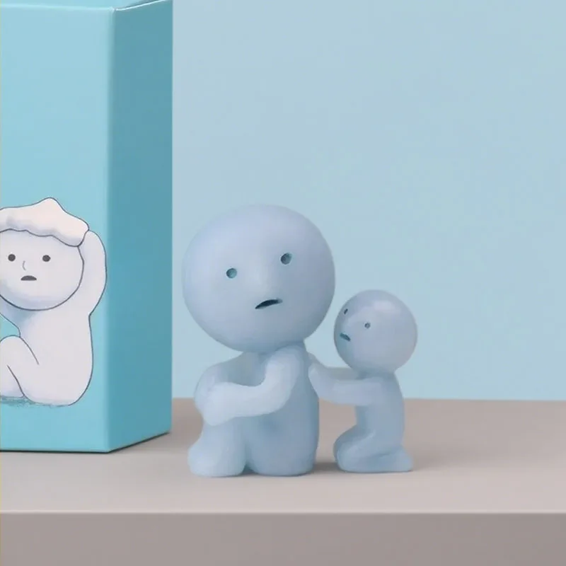 New-Hot Smiski Bath Serie Mistero Carino Glow In The Dark Green Doll Action Figures Cartoon Desktop Blind Box Modello Regalo Bambola Giocattoli