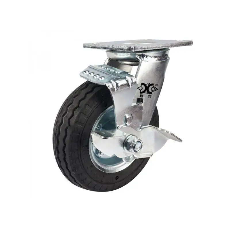 1 Pcs Heavy 6-inch Inflatable Directional Wheel Rubber Wear-resistant Luggage Cart Caster