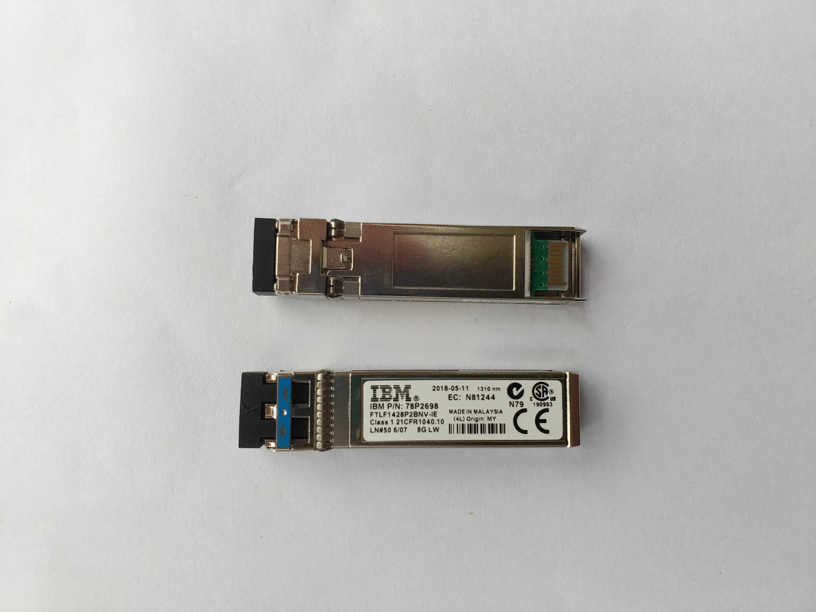 

8G LW IB-M Fiber Module/FTLF1428P2BNV-IE 78P2698 N81244 1310nm 8GB 10KM SFP Optical Network Module