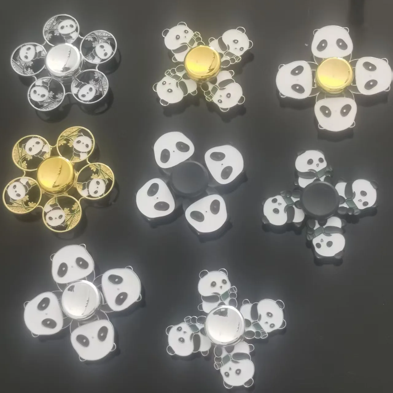 2026 new Panda Turtle Rainbow Fidget Metal Spinner Colorful Finger Spinners  for Stress Anxiety Relief for Adults