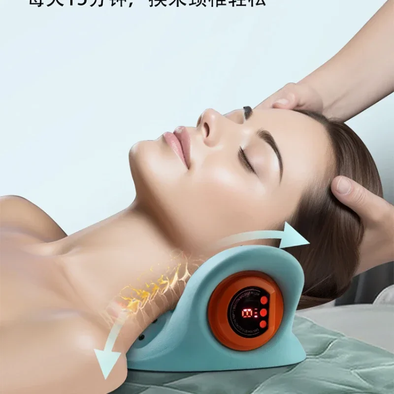 

hot compress massager, pulse vibration, neck protection, single person specific pillow, counter assist