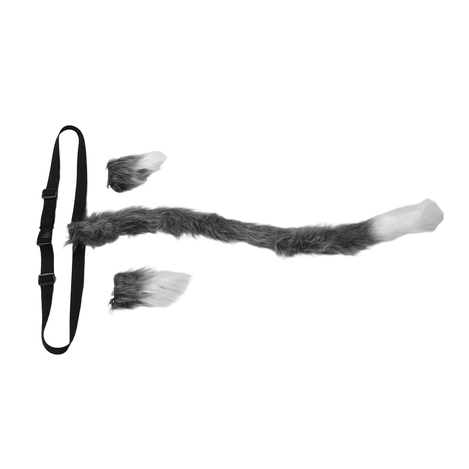 

1Set Cat Ears and Tail Handcrafted Long Hair Tail Lightweight Animal Cosplay Party Dress Up Props Cat Ears Costume Women