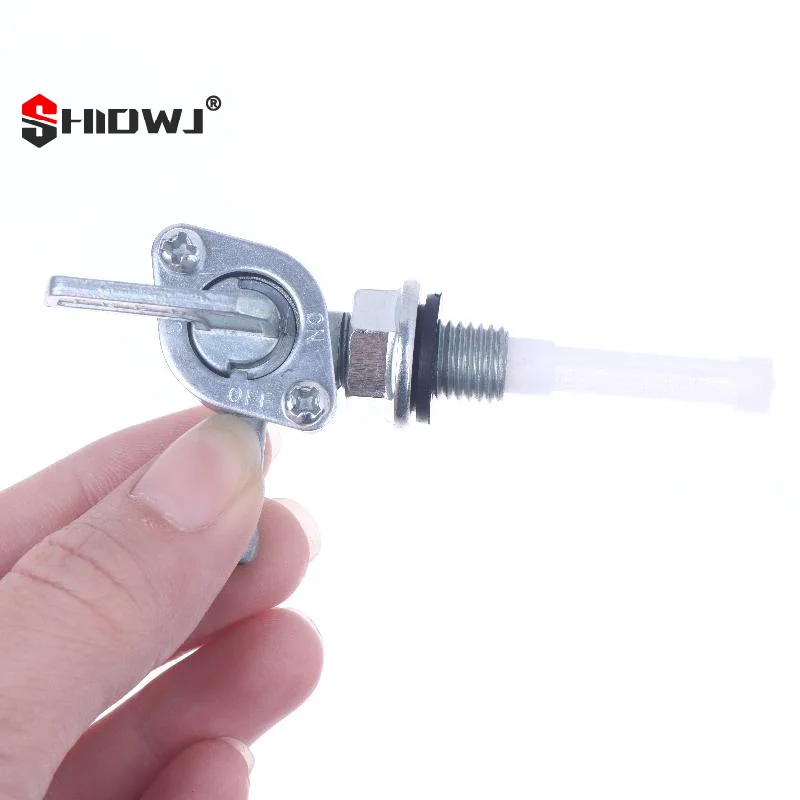 

1 шт., переключатель бака для газового двигателя генератора M10, подходит для шланга 1/4 дюйма, универсальный запорный клапан для топлива, замена крана