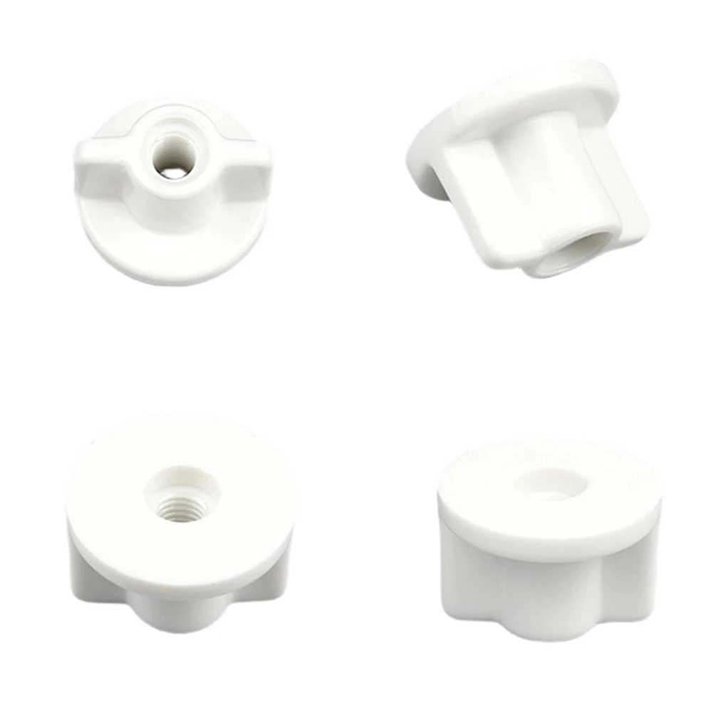 For Bathroom Maintenance White Toilet Seat Fittings Back Nut Set Plastic And Metal Mix Quick Installation Design