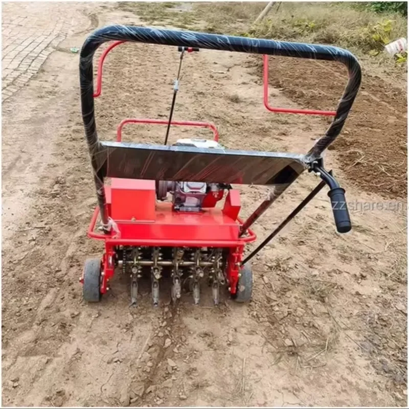 Petrol Lawn Rotary Aerator for Sale Hand Held Lawn Punching Machine Small Grass Garden Farm Gardening Punch Loosing Machinery