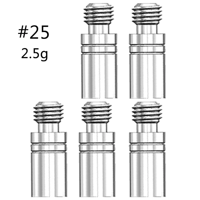 5 Pcs Controles Peso Dardo Peso Adicionar Ferramenta Acentuador para Dardo Macio e Aço
