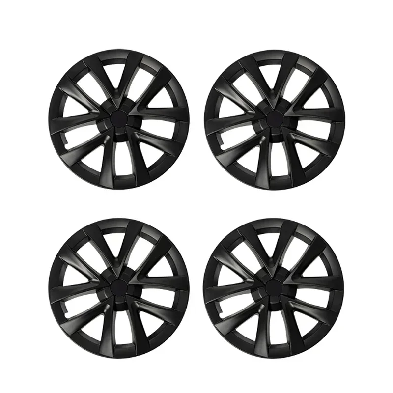 4PCS HubCap Performance Replacement for Tesla Model 3 Wheel Cover 18Inch Automobile Hub Cap Full Rim Cover Accessories 2019-2023