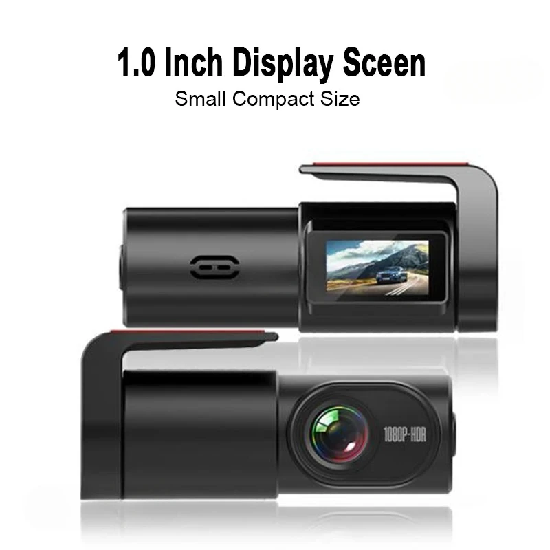 360°Rotating Camera Len Dashcam Dash Car Single Lens Dvr ADAS Driving Assistance Black Box Cam With WiFi HD 1.0 Inch Mini USB