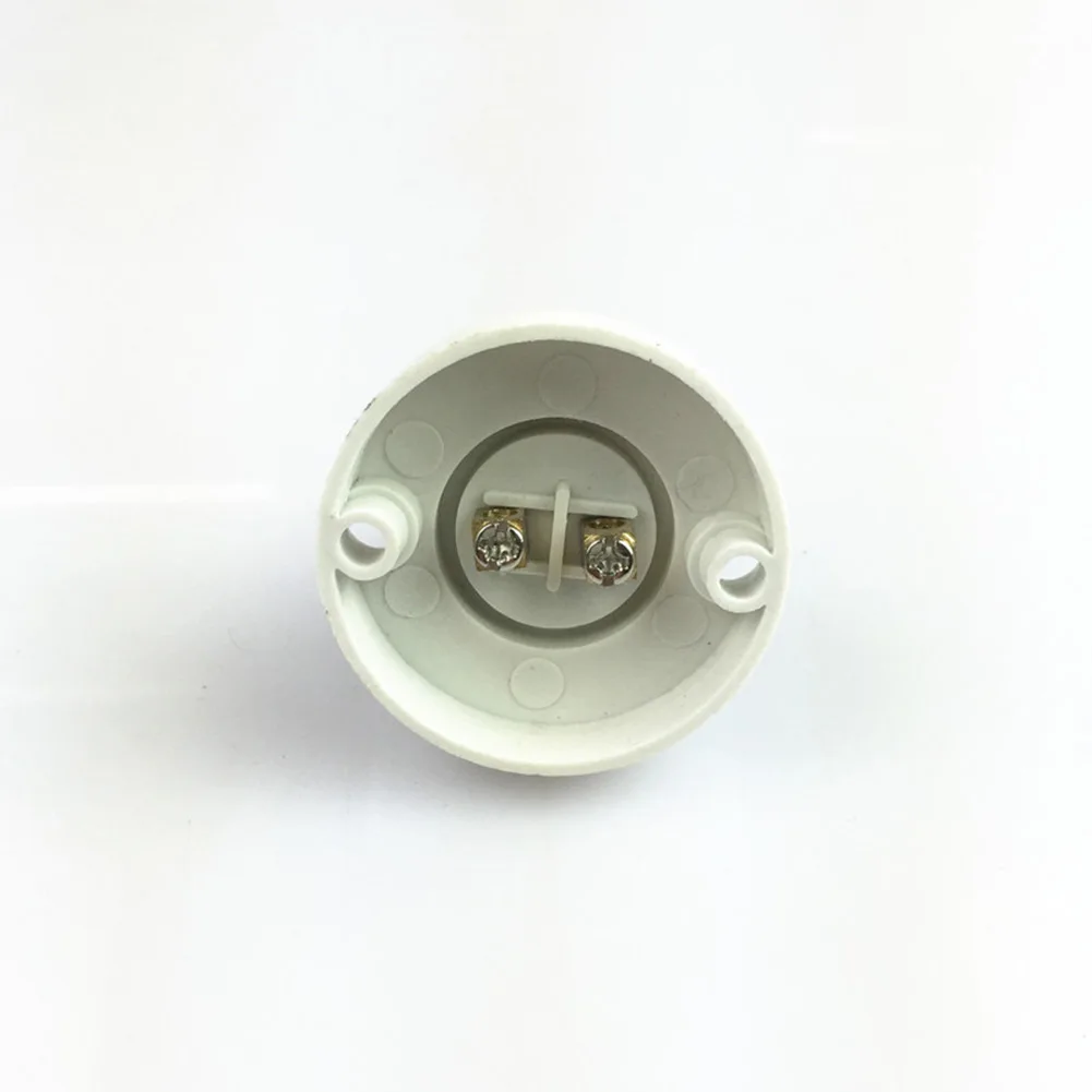 Base Screw Socket Lamps Lights Parts 100-230V LED Lamp Lamp Holder PBT+Metal Accessories Fixing Base Flat Base