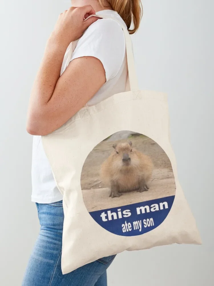 

capybara Tote Bag Shopper handbag reusable shopping bags sacs de shopping