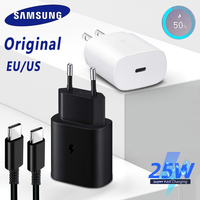 Ep-Ta800 Samsung 25w Pd Supercharger Usbc Charger Adaptador Galaxy S25 S24 FE S23 S22 S21 A54 A34 M54 Type C Fast Charging Cable
