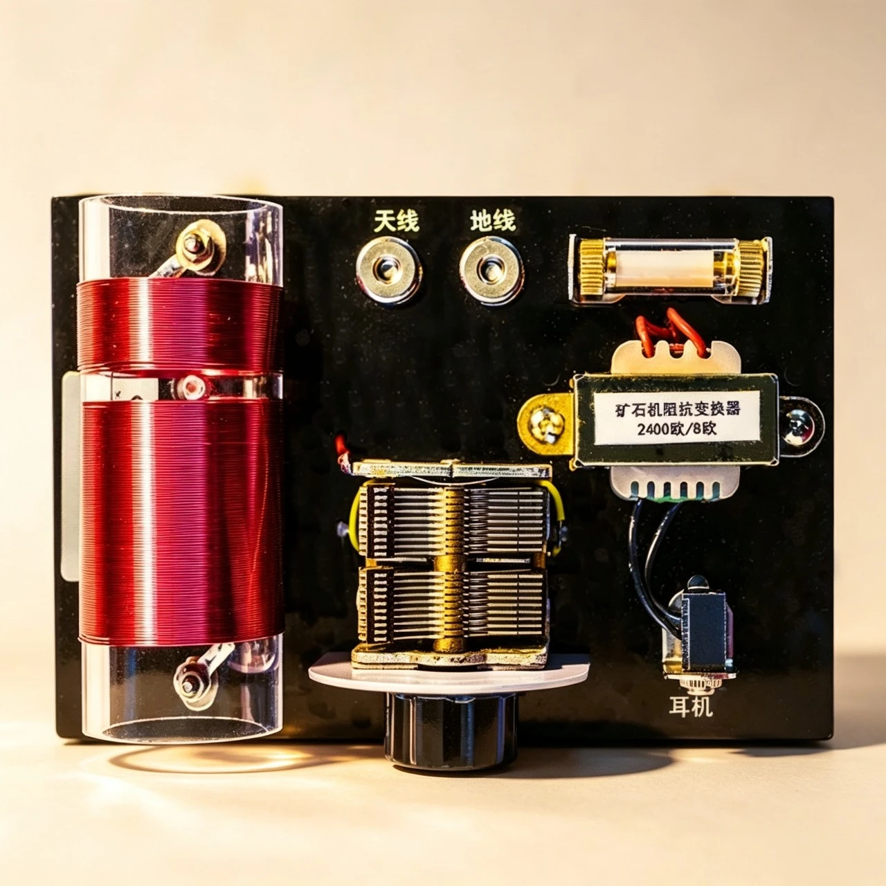 Diy Electronics Projects - ชุดเครื่องรับวิทยุแบบดูอัลลูปพร้อมตัวเก็บประจุแบบปรับค่าได้ ไดโอดตรวจจับสัญญาณ และตัวแปลงอิมพีแดนซ์ สำหรับงานประดิษฐ์อิเล็กทรอนิกส์ DIY ระดับสมัครเล่น