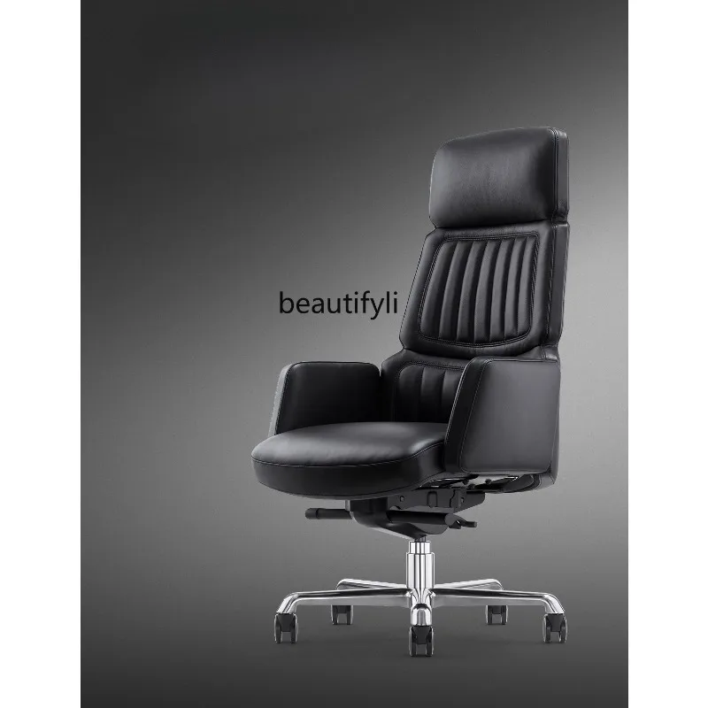 

Comfortable Office Chair for Home Use, Business Genuine Leather Executive Chair for Office