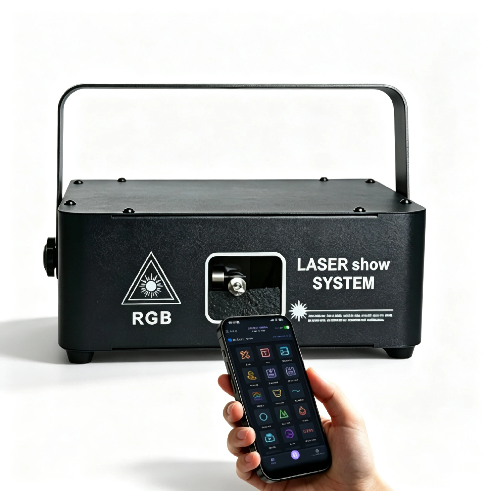 Bluetooth APP RGB Stage Laser Light 20Kpps Full Color Animation Laser Projector DMX Sound Activated for DJ Disco Weddin