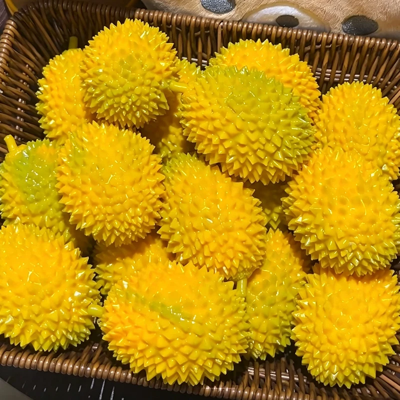 Crunchy Squishy Durian Stress Ball Homemade Soft Pistachio Squeeze Fidget Toys Anti Stress Release Hand Relax Toy for Adult