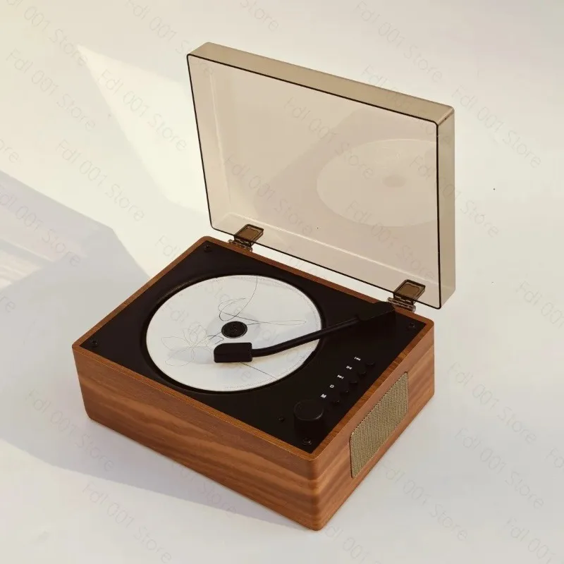 Retro Portable CD Player with Bluetooth Speaker Boombox Personal CD Player for Home Gift Vintage Music Player